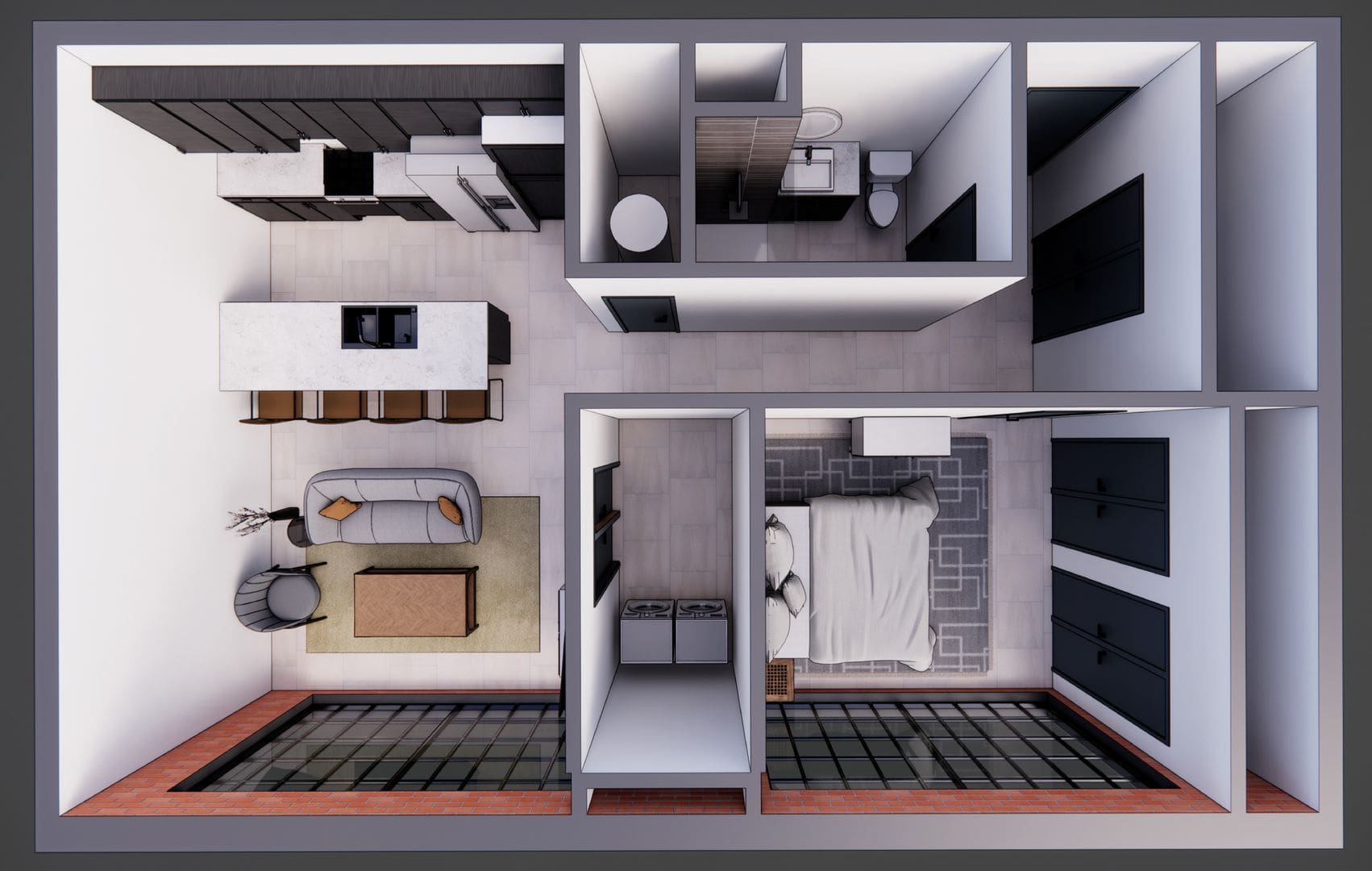 Apartment Floor Plan at The Power House in Rock Hill, SC